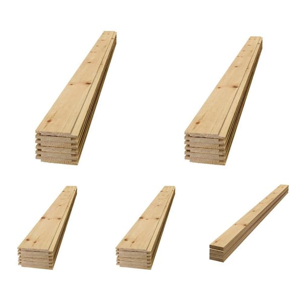 Barn Wood Brite Shiplap & Trim Bundle