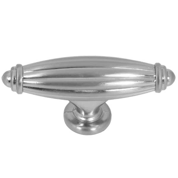 Country Tudor 2-5/8 in. Satin Nickel Oval Cabinet Knob