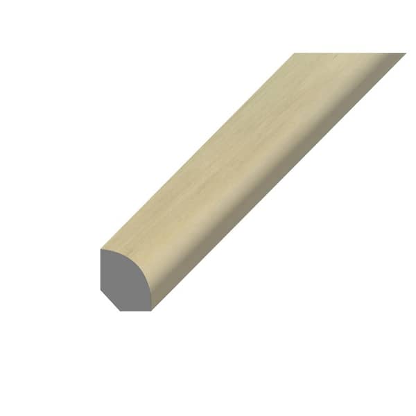 Bruce Hydralock Black Bear Summit .75 in. Thick x .63 in. Wide x 94 in. Length Vinyl Quarter Round Molding