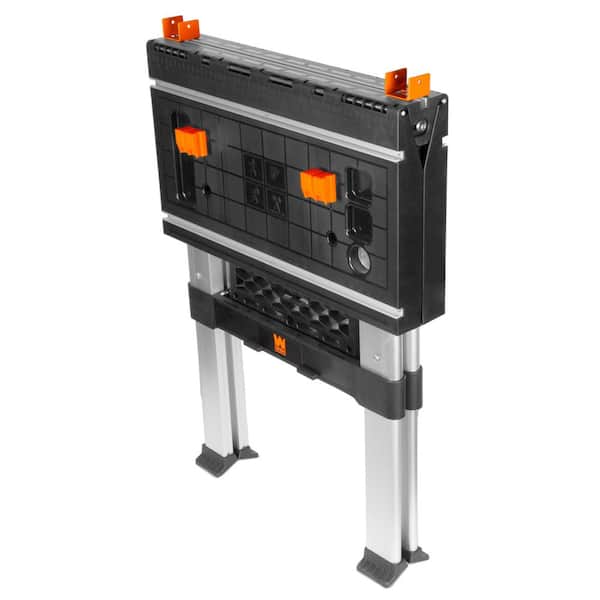 WEN 2-in-1 33 in. W x 25 in. D Folding Work Table and Sawhorse