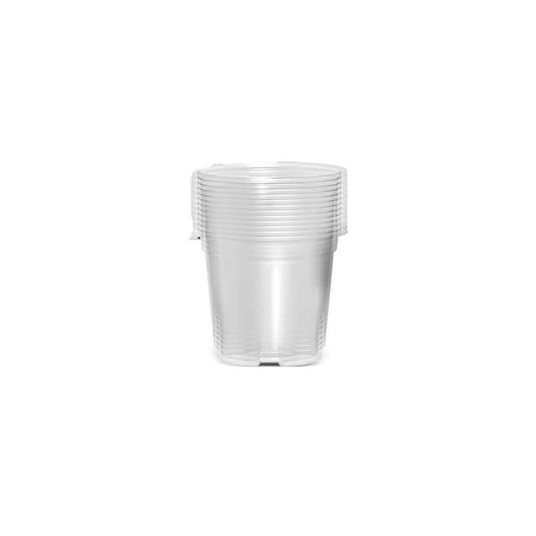 5.3 in. Clear Plastic Nursery Pots with Drainage Hole and Transparent Variety Pack for Seedling Starter (36-Pack)