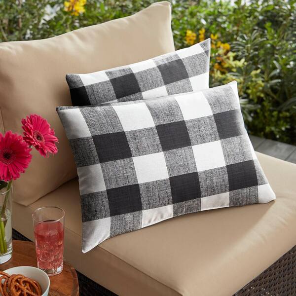 Black buffalo sale check outdoor pillow