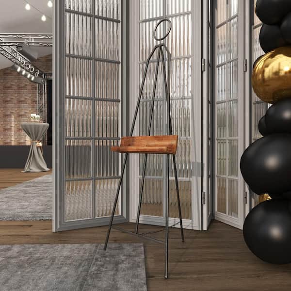 Litton Lane Black Metal Large Free Standing Adjustable Display