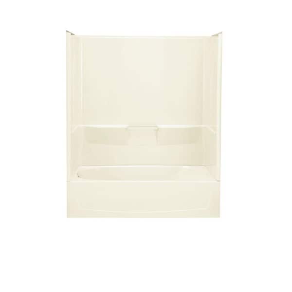 STERLING Performa 29 in. x 60 in. x 75-3/4 in. Standard Fit Bath and Shower Kit in Biscuit