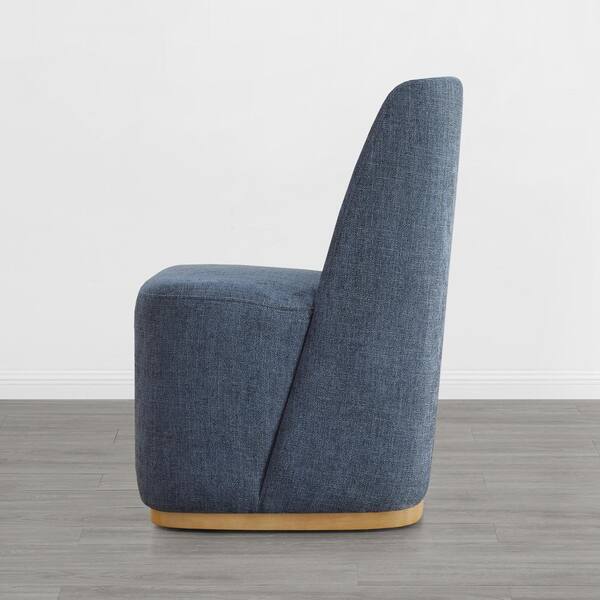 SPRUCE & SPRING Oberon Blue Fabric Modern Dining Chairs with