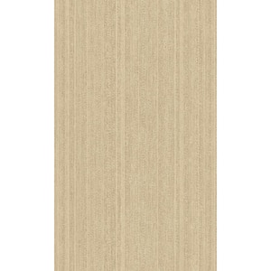 Warm Sand Vertical Plain Double Roll Non-Woven Non-Pasted Textured Wallpaper 57 Sq. Ft.