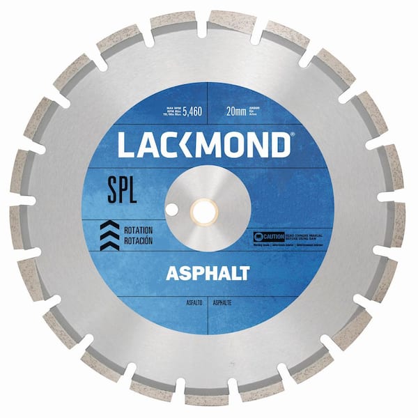 Lackmond SPL Series Asphalt/Block Blade 12 in. x 0.125 in. - 20 mm Arbor