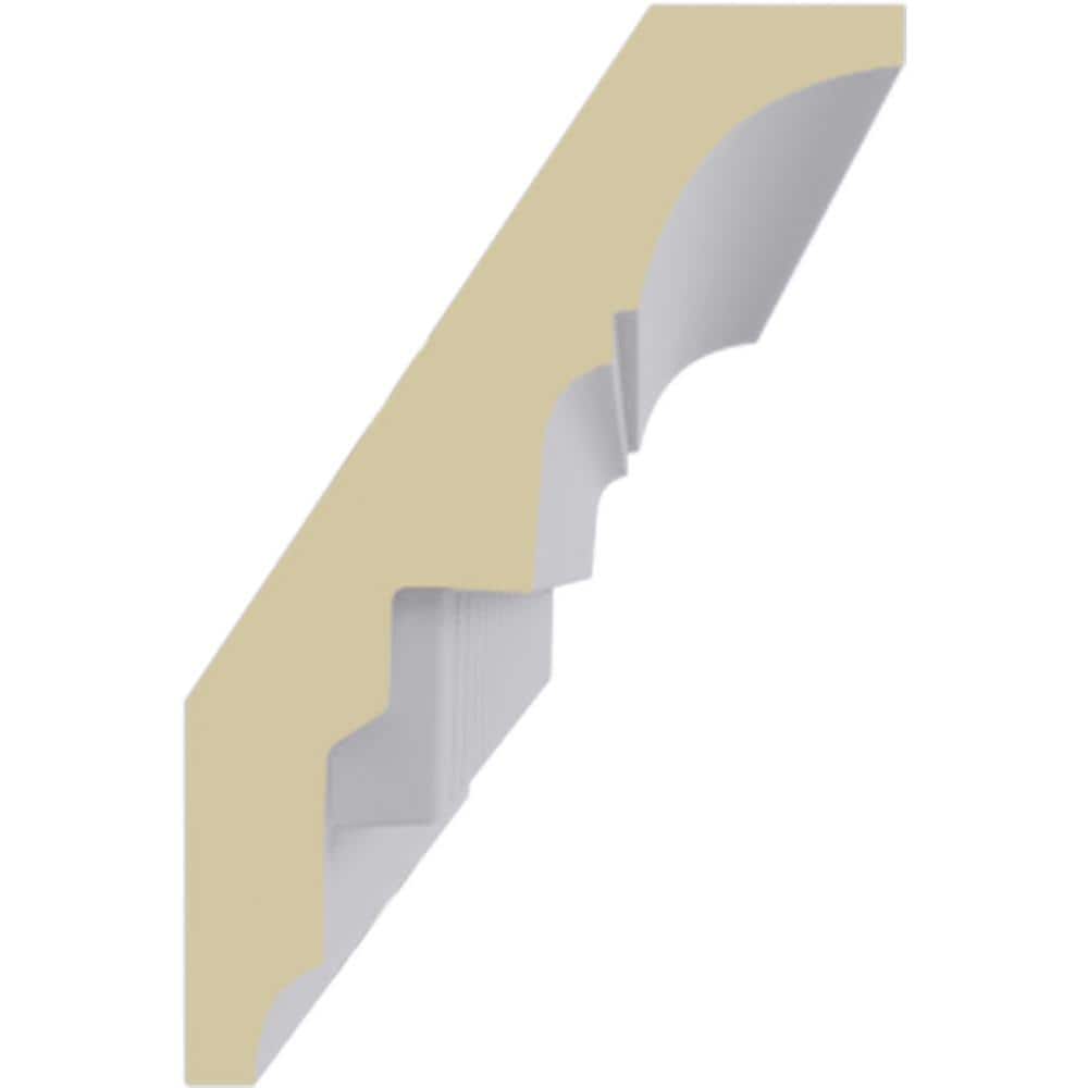 Primed White Polyurethane Dentil Crown Moulding 94.5" Length