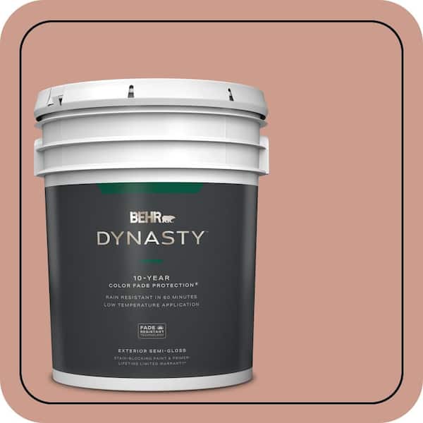 BEHR DYNASTY 5 gal. #210F-5 Artifact Semi-Gloss Enamel Exterior Stain-Blocking Paint & Primer