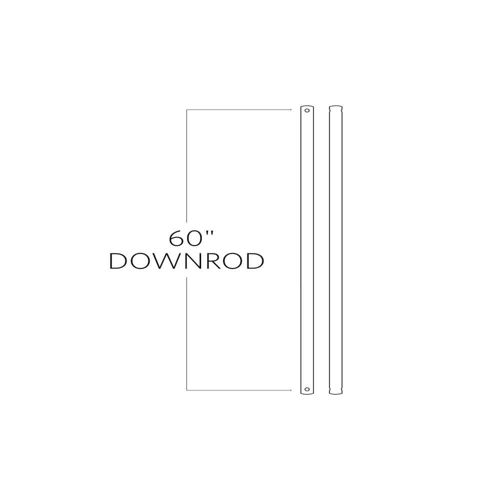 60 in. Roman Bronze Extension Downrod, 1/2 in. Inside Diameter
