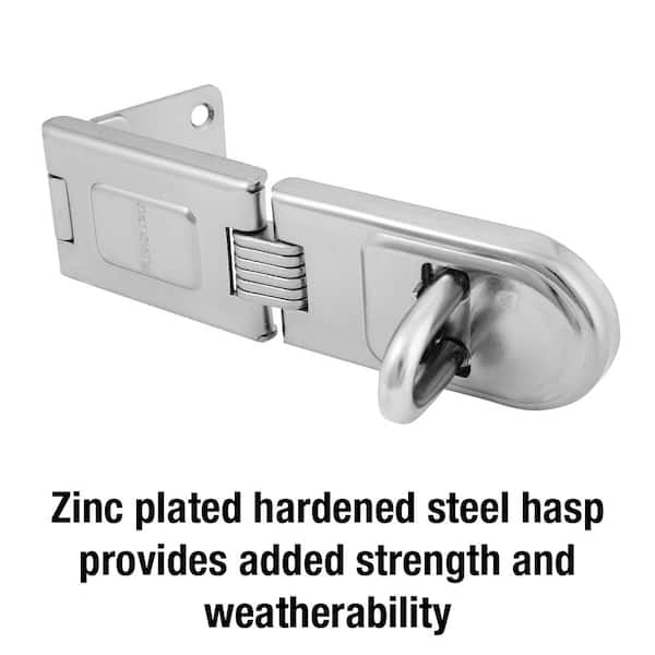Stainless Steel Door Hasp with Turning Padlock Eye Mount Turquois Inc 