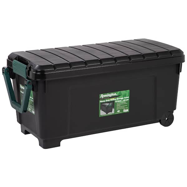 42 gal. Remington Store-It-All Tote Storage Bin, Black