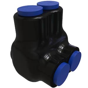 Nimbus4Flex Insulated Flexible Aluminum Multi-Tap Connector, Conductor Range 4-14, 2 Ports, Single Sided Entry