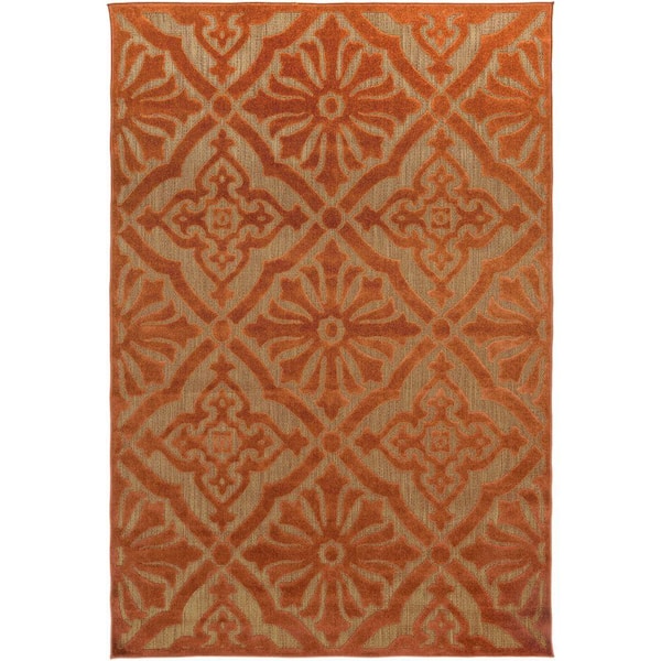 Artistic Weavers Franklin Camel 9 ft. x 12 ft. Indoor/Outdoor Area Rug