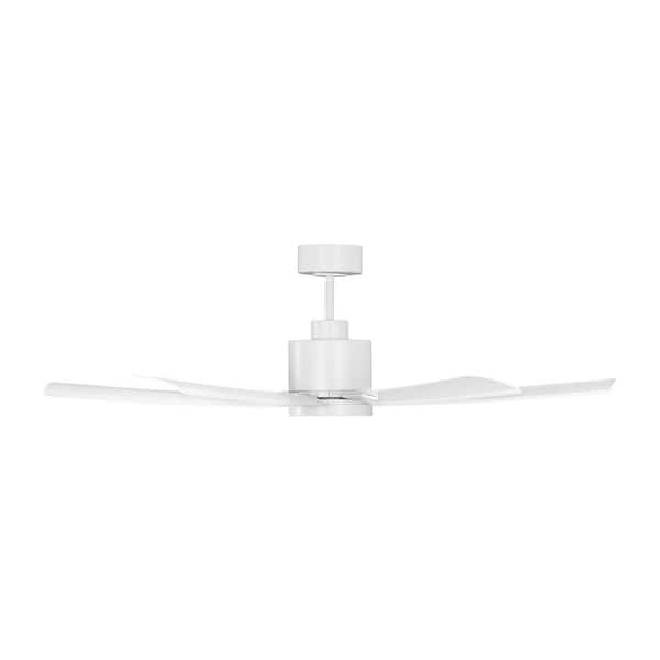 Generation Lighting Flera 52 in. Smart Matte White Downrod Mount