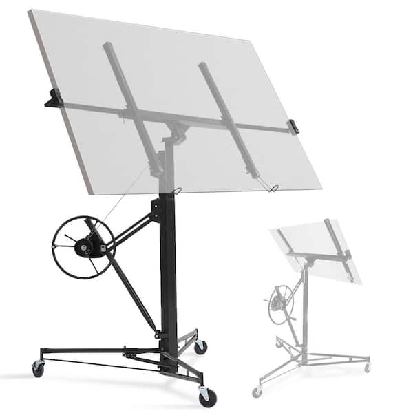 11 ft. Drywall Panel Hoist Jack Lifter Drywall Lift Panel Lift in Black