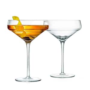 10 oz. Crystal Martini Wine Glass Set (Set of 2)
