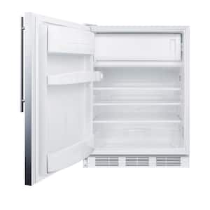 5.1 cu. ft. Mini Refrigerator with Freezer in Stainless Steel, ADA Compliant