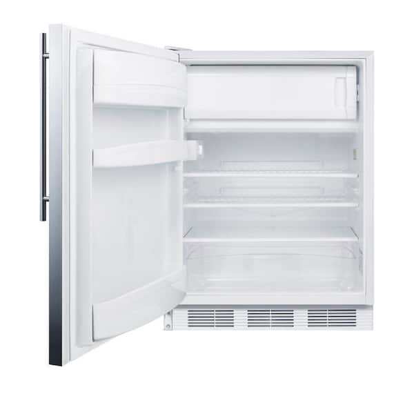 5.1 cu. ft. Mini Refrigerator with Freezer in Stainless Steel