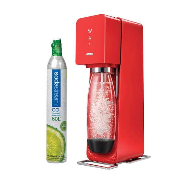 SodaStream Source Home Soda Maker Starter Kit in Red