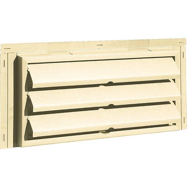 Builders Edge 9.375 in. x 18 in. Foundation Vent without Ring for New Construction, #020-Heritage Cream-DISCONTINUED