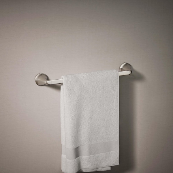 Sundae 18 in. Single Wall Mounted Towel Bar in Vibrant Brushed Nickel