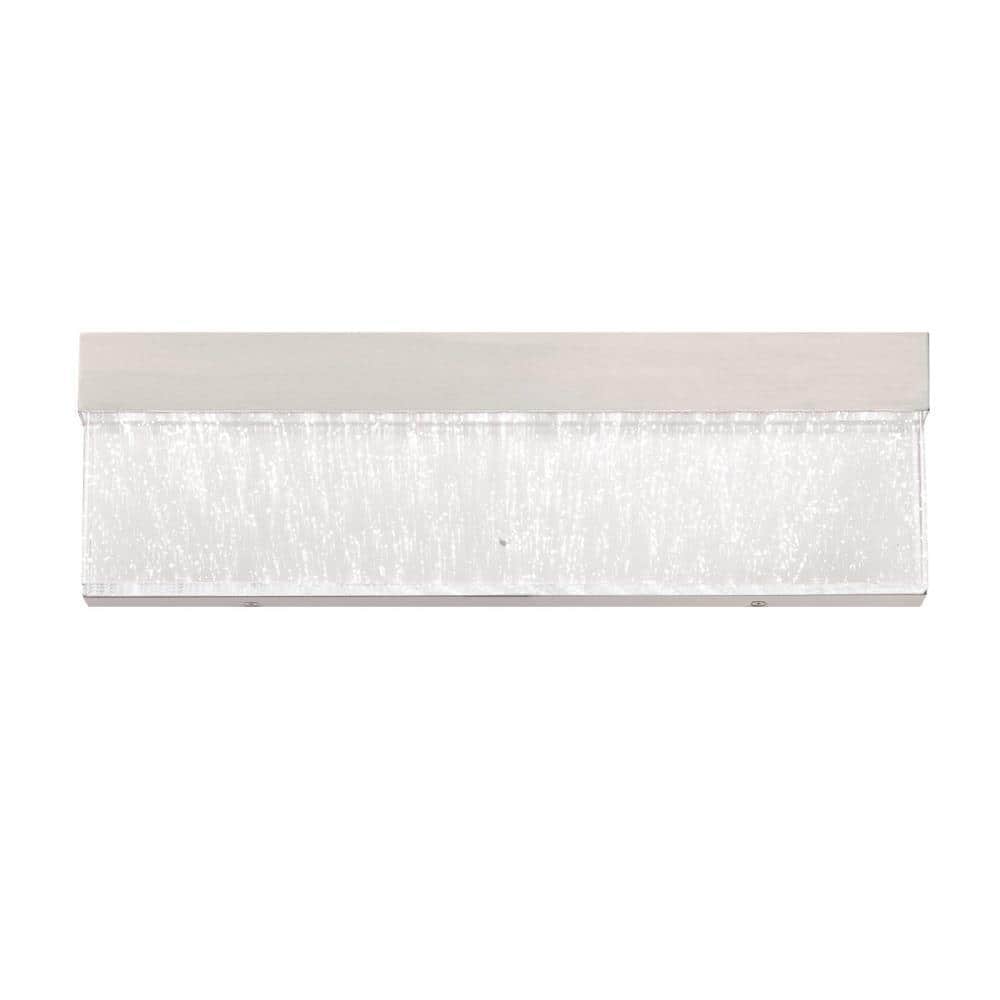 Brushed Nickel 18" LED Wall Sconce with Bubble Glass