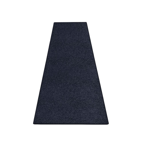 Black 2 Ft.x 6 Ft.Runner Rug Low Pile Self Adhesive Non Slip Back Indoor Mat For Hallway Entryway Kitchen Multiple Use