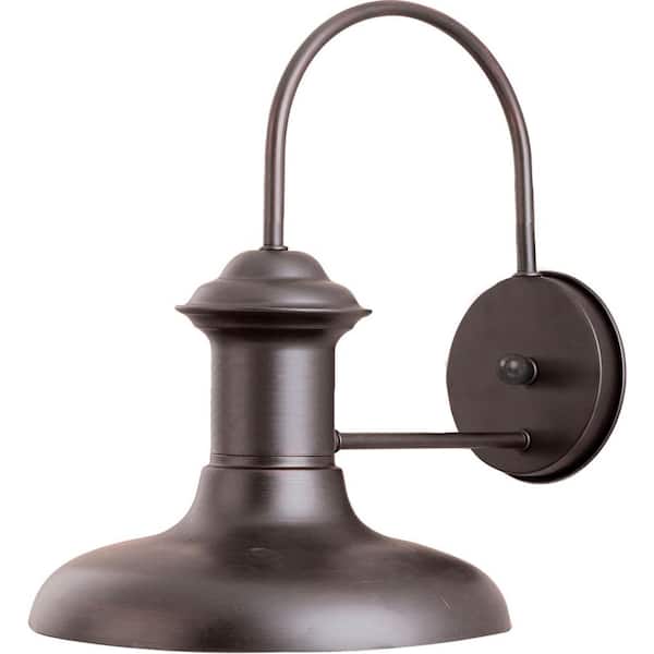 Wharf 1-Light Empire Bronze Outdoor Wall Mount Sconce