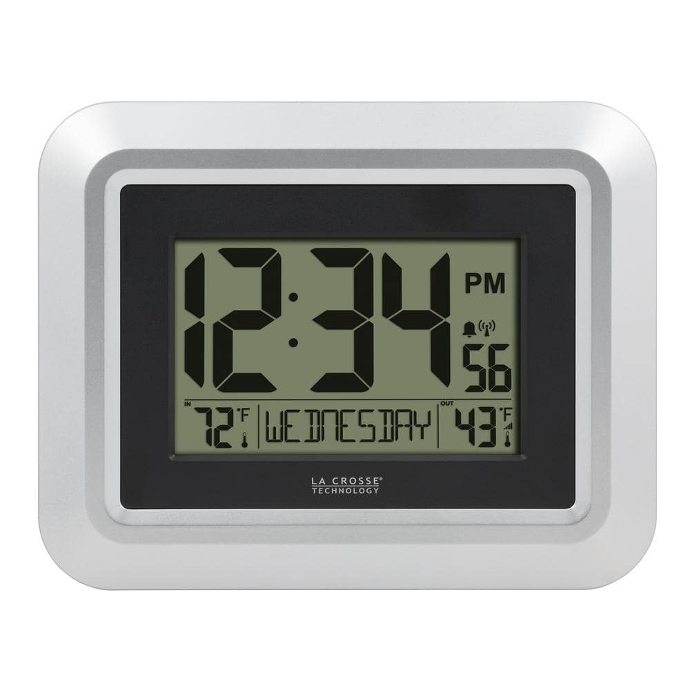 La Crosse Technology Digital Wall Clock with Temperature & Countdown Timer  513-113 - The Home Depot
