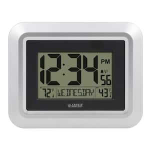 Atomic Digital Wall Clock with Temperature
