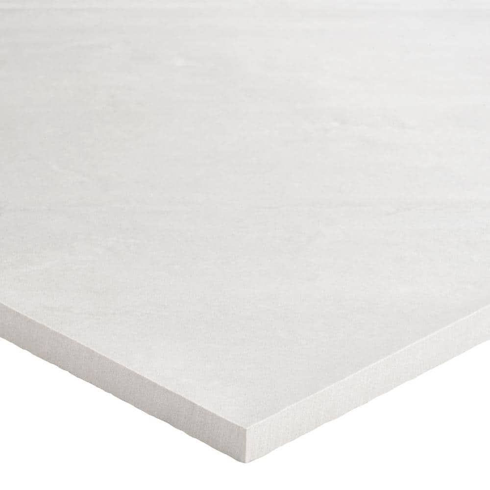 Nord 24" x 48" White Porcelain Stone Look Tile