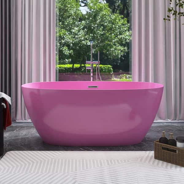 TCYO 59 in. x 30 in. Acrylic Freestanding Soaking Bathtub in