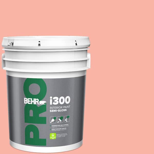 BEHR PRO 5 gal. #180A-3 Just Blush Semi-Gloss Interior Paint