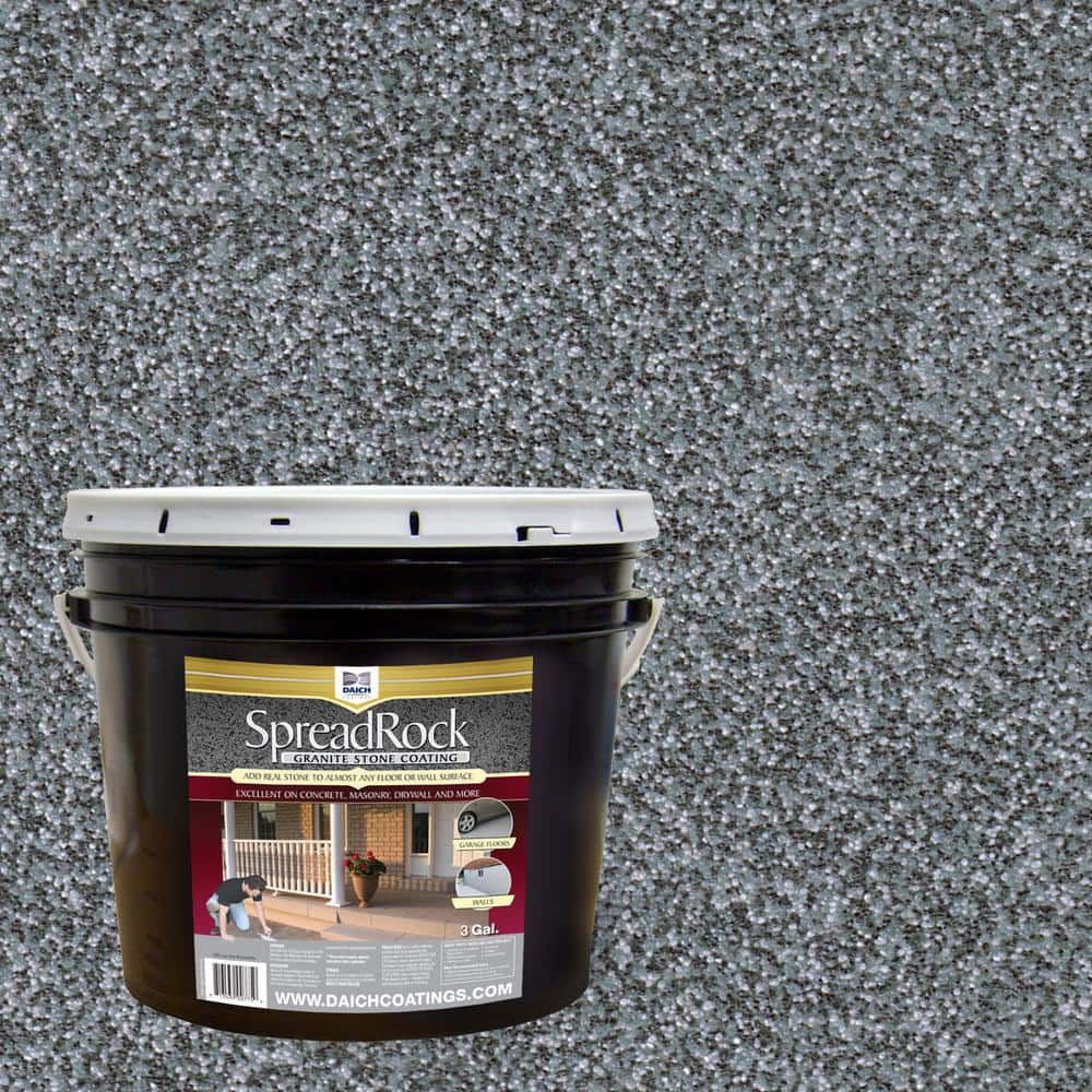 DAICH SpreadRock Granite Stone Coating 3-gal Ice Grey Interior/Exterior  SPR-IG-030 - The Home Depot