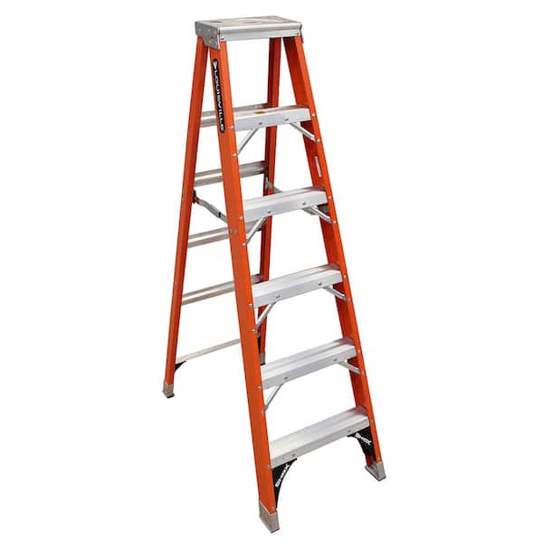 Louisville Ladder 6 ft. Fiberglass Step Ladder with 375 lb. Load Capacity Type IAA Duty Rating