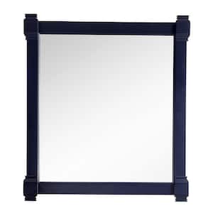 Brittany 35.1 in. W x 39.2 in. H Framed Square Wall Mirror in Victory Blue