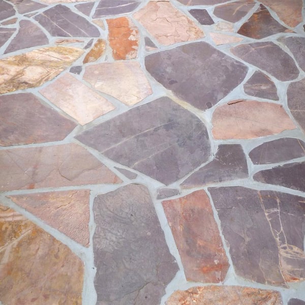 16 in. x 12 in. x 2 in. 120 sq. ft. Mexican Rose Natural Flagstone for Landscape, Gardens and Pathways 16 in. x 12 in. x 2 in. 120 sq. ft. Mexican Rose Natural Flagstone for Landscape, Gardens and Pathways