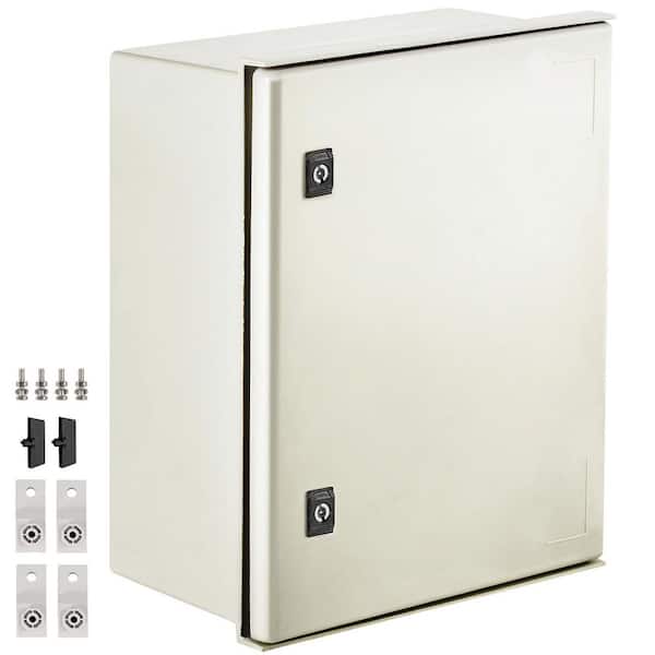 NEMA Enclosure, 19.7 x 15.7 x 7.9 in., Fiberglass Steel Electrical Box IP66 Waterproof Dustproof, Hinged Junction Box