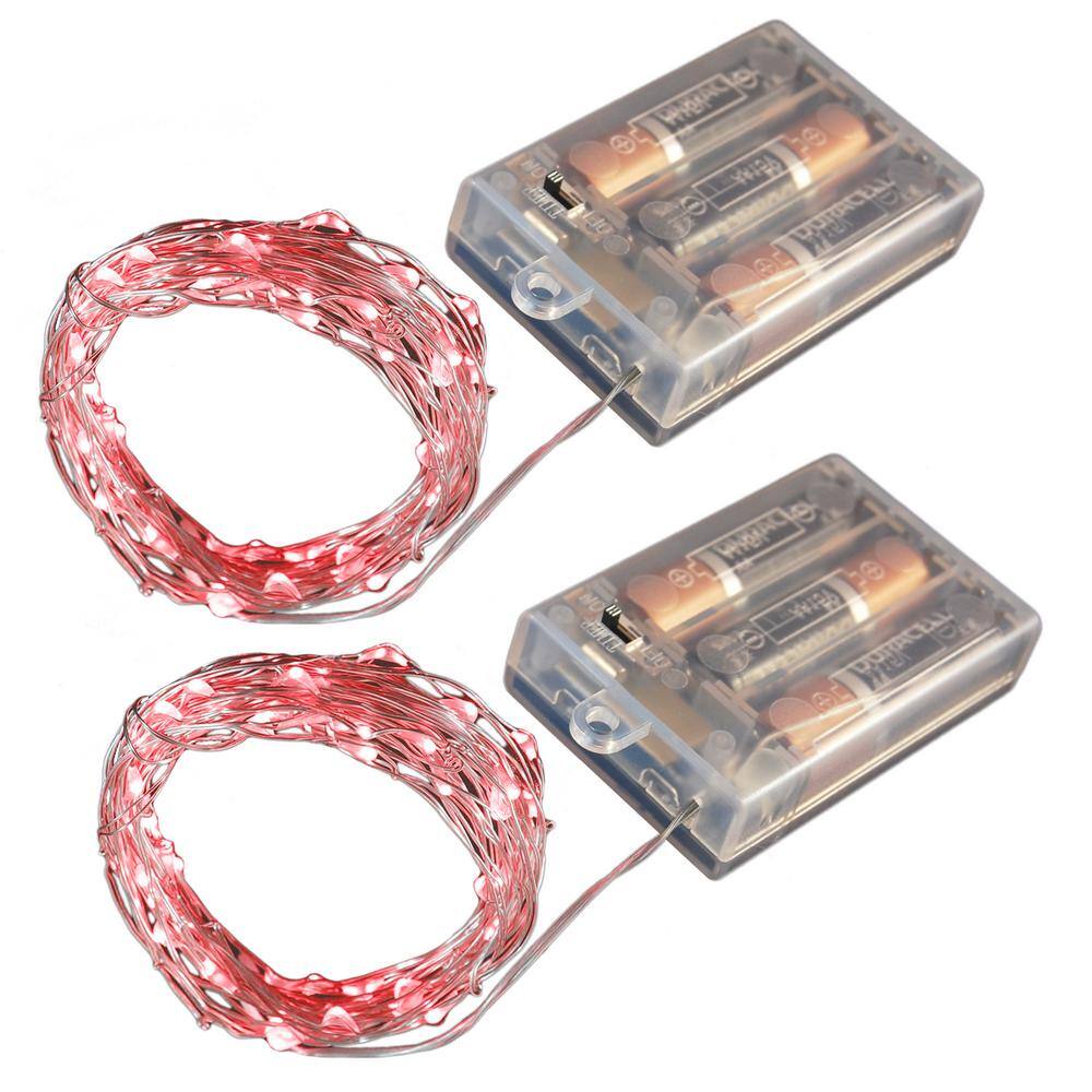 red string lights battery operated