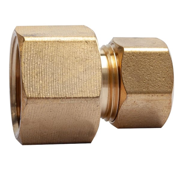 LTWFITTING 5/8 in. O.D. Comp x 3/4 in. FIP Brass Compression Adapter Fitting (5-Pack)