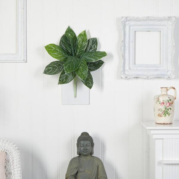 Nearly Natural Indoor 21 Silver Aglaonema Artificial Plant (Set of 6)