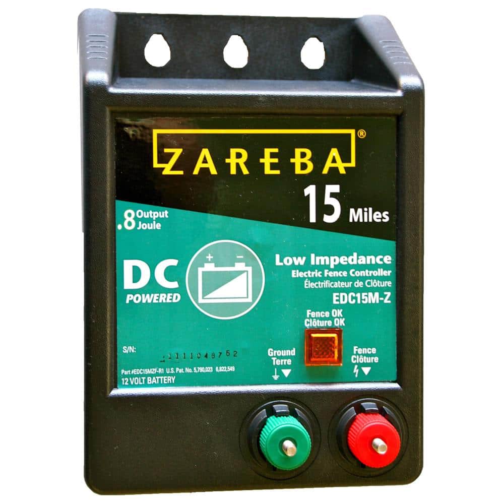 Zareba 15-Mile Battery Operated Low Impedance Fence Charger EDC15M-Z The  Home Depot