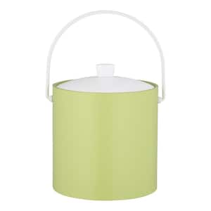 RAINBOW 3 qt. Light Green Ice Bucket with Acrylic Cover