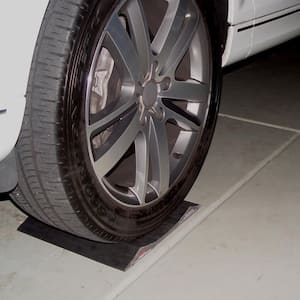 Solid PVC 10 in. Wide Small Vehicle Tire Saver Ramps (Set of 4)