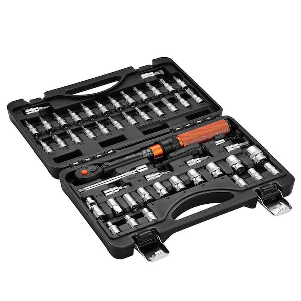 Click Torque Wrench Set, 1/4 in. Drive, 20-240 lbf-in. / 2.3-27. 1N. m, Dual-direction and Dual Range Scales, 72-Tooth