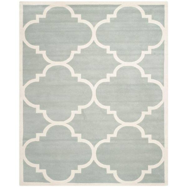 SAFAVIEH Chatham Grey/Ivory 8 ft. x 10 ft. Area Rug