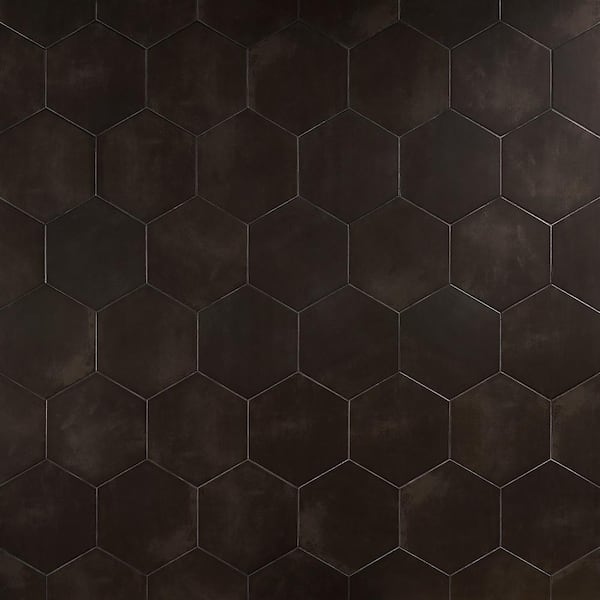Ivy Hill Tile Eclipse Black 7.79 in. x 0.59 in. Matte Porcelain Floor and Wall Tile Sample