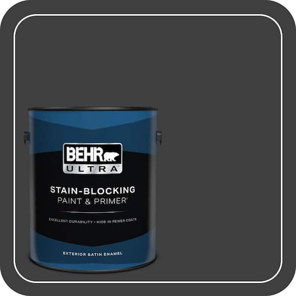 BEHR ULTRA 1 gal. #770F-7 Beluga Satin Enamel Exterior Paint & Primer