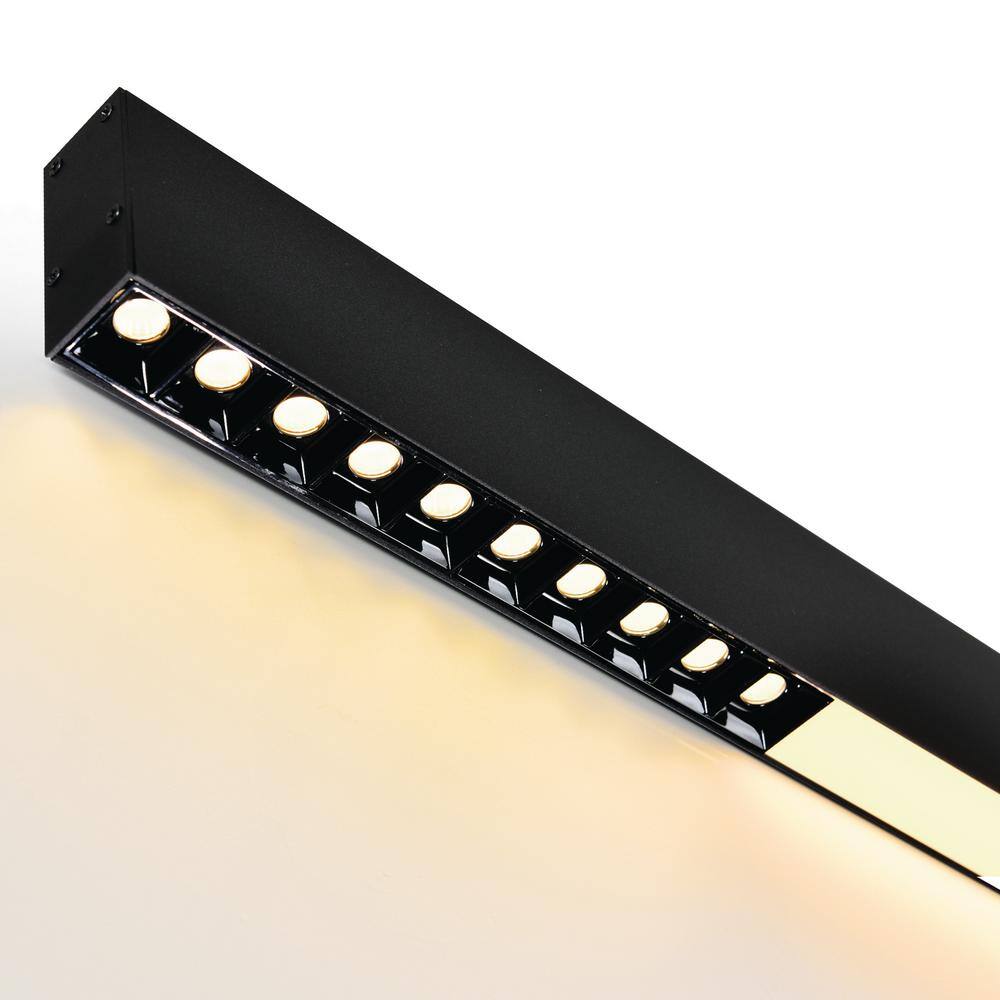 Pienza Sophisticated 45" LED Integrated Black Chandelier